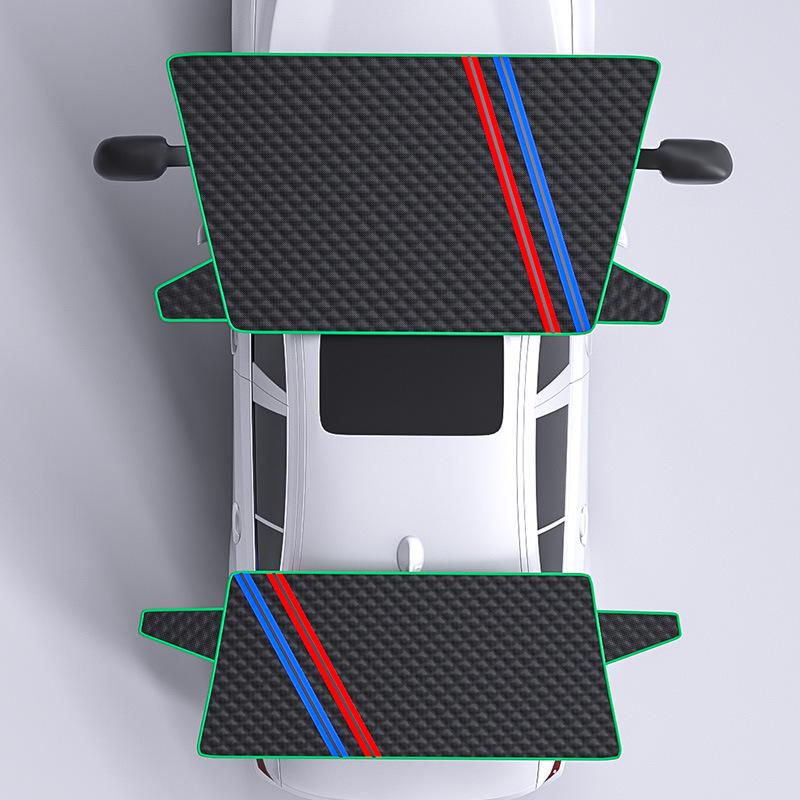 Winter Car Half Cover for Windshield Protection Against Rain, Snow, Frost, Dust, and Sun Damage.