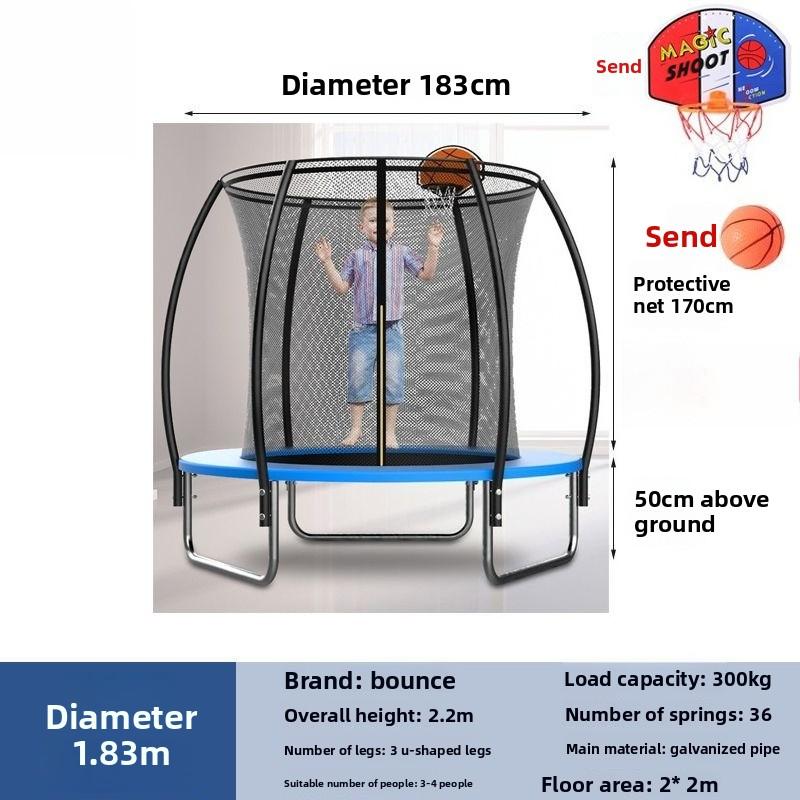 6-Inch Commercial Children s Trampoline Outdoor Adult Large Trampoline Lantern Trampoline Stall Square Children s Playground
