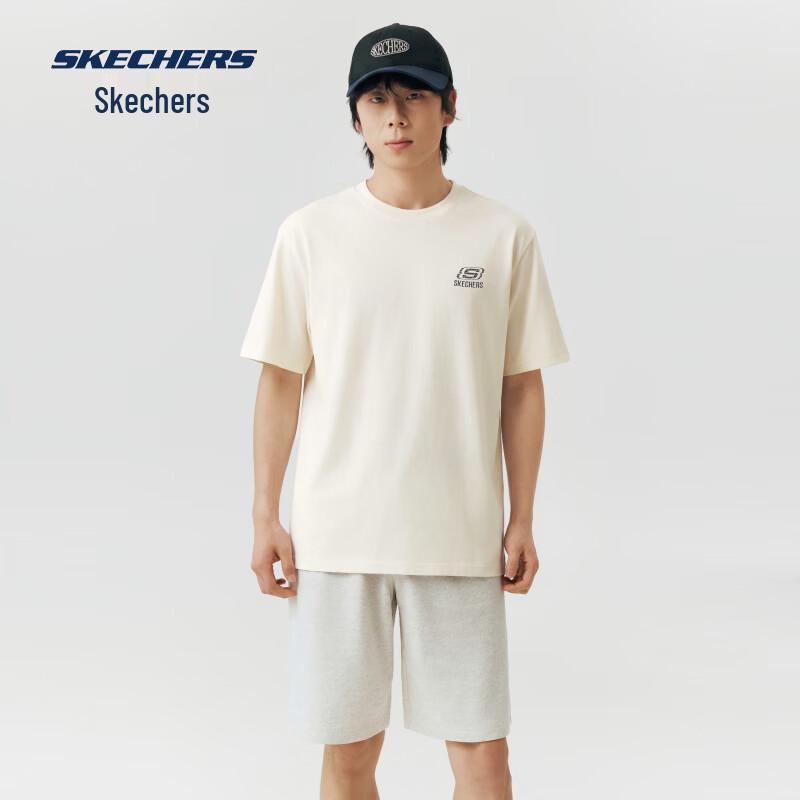 Skechers Unisex Knitted Short Sleeve T-Shirt L126U038 M