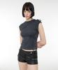 ROCKCAKE Side String Sleeveless - Charcoal