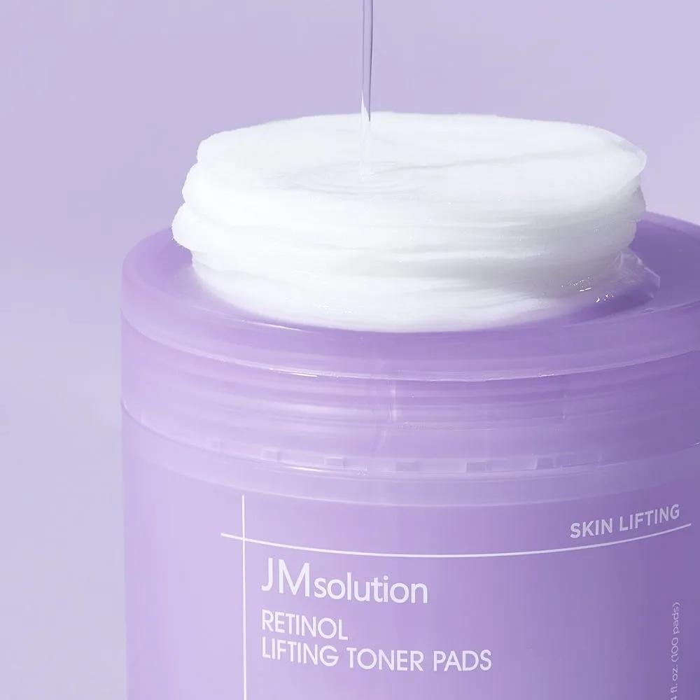 JMSOLUTION Retinol Lifting Toner Pad Skin Pad (170ml * 100 Pads) (Select 1/2)