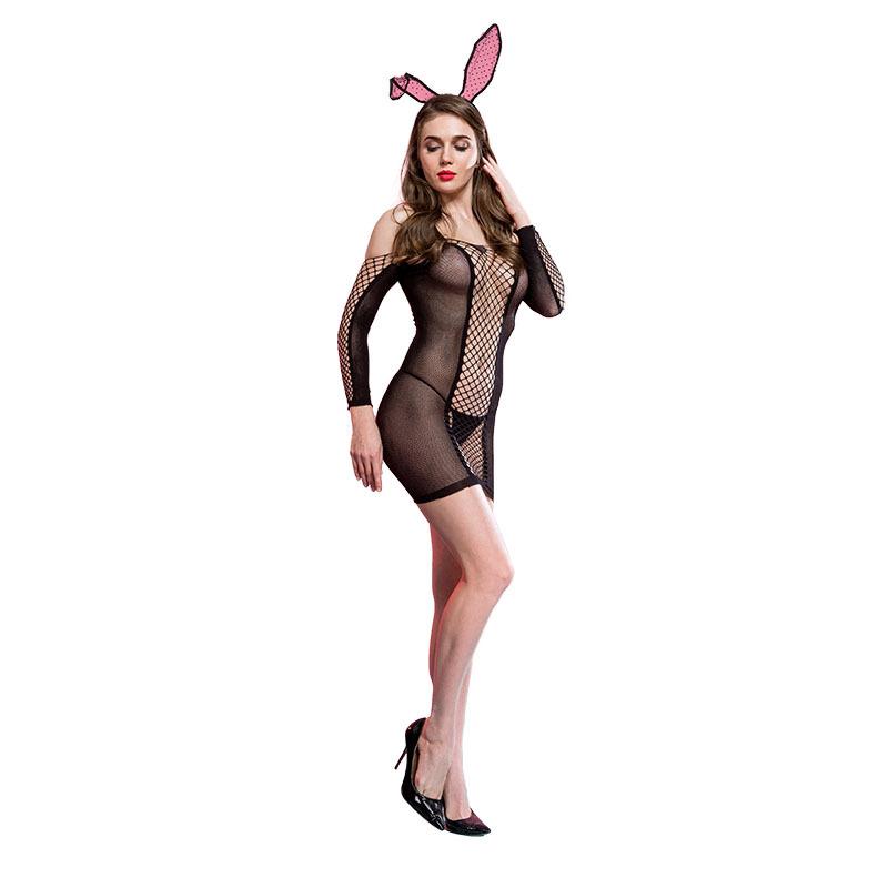 Sexy Women Mesh Fishnet Teddies Bodysuits Transparent Bodystocking Lingerie