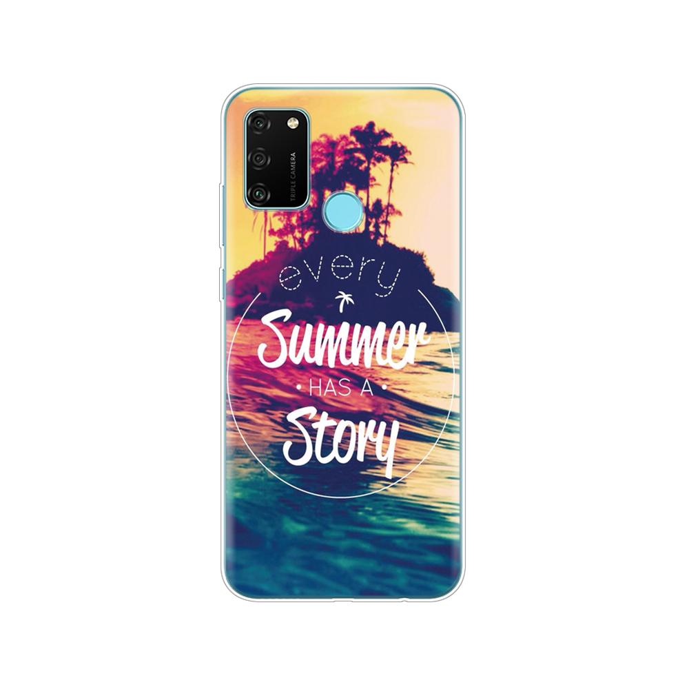 Hülle für HONOR 9A Hülle 6,3 Zoll; Weiche TPU-Silikon-Handyhülle für Huawei Honor 9A 9 A MOA-LX9N Rückseitenschutz Coque Funda Hülle