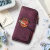 Gothic Print Long Wallet Forever Fashion Card Holder Vintage Portable Purse