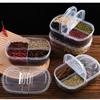 ZISIZ 4-Compartment Sealed Spice Storage Box