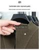Men's Plus Size Trendy Half-Zip Wool Sweater: Autumn/Winter Fleece Pullover, Warm Casual Knit.
