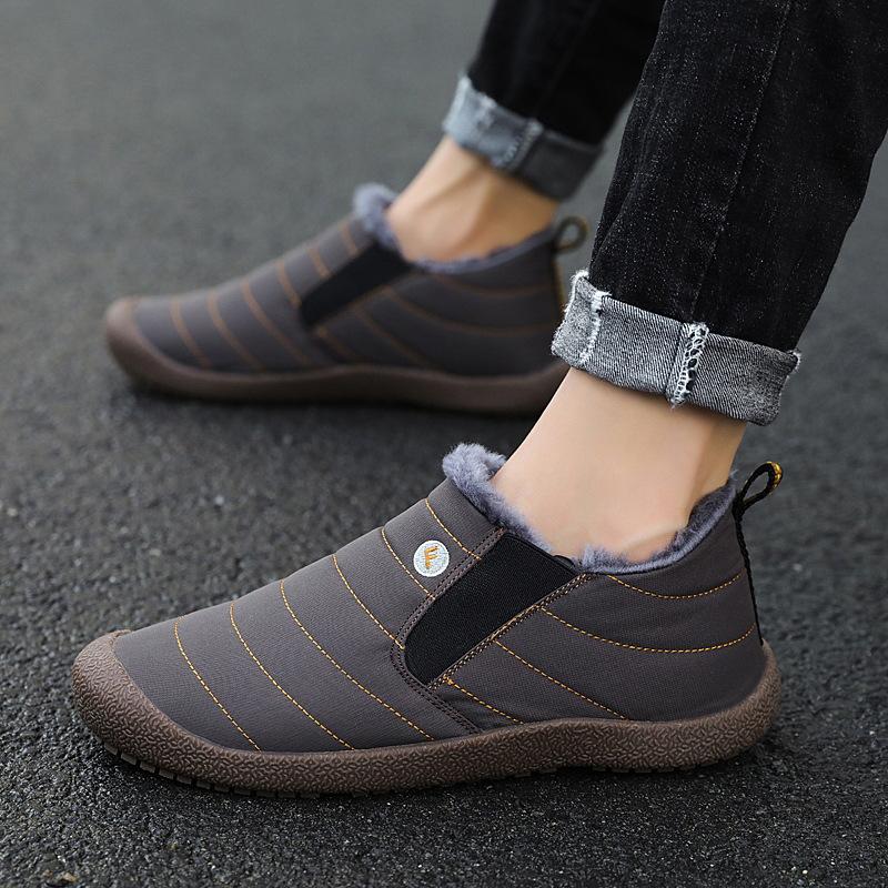 Men's Padded Plus Size Winter Warm Snow Boots Padded Lining Waterproof Ankle Boots Anti-slip Outdoor Hiking Mountaineering Sports Boots