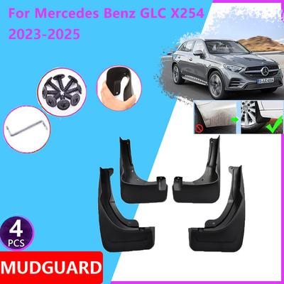 Car Fenders for Mercedes Benz GLC X254 C254 2024 2024 2025 Rear Wheels Protecti Mudguards Splash Guard Cover Exterior Accessorie