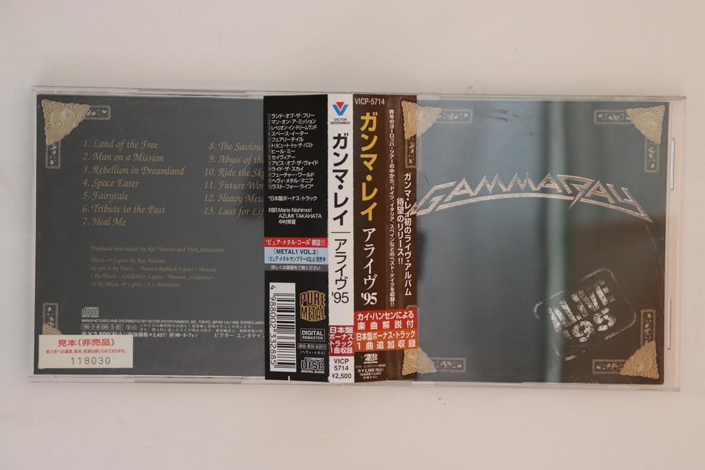 CD GAMMA RAY Alive 95 VICP5714PROMO NOISE INTERNAT 1996 Japan Obi Metal Gebraucht