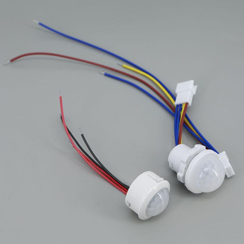 AC 220v or DC 12V 24V PIR Infrared Motion Automatic Lamp Sensor Detector IR Light Control Switch Human Body Indoor Outdoor