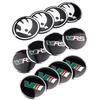 msdf2 56/60/65/68mm Aluminum Logo Car Wheel Center Hub Cap Stickers For Skoda Octavia A5 A2 VRS Vision Kodiaq Rapid Fabia VII Superb