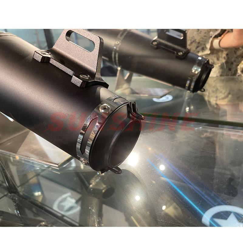 Universal Motorcycle Exhaust Motorcross Tip Muffler Escapes Para Moto Slip On 55mm Pitbike For CB650R CB1000R MT07 FZ6 R7