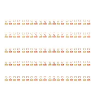 100pcs Cat Binder Clips for Student 2 Colors Strong Clamping Force Rustproof Metal Office Binder