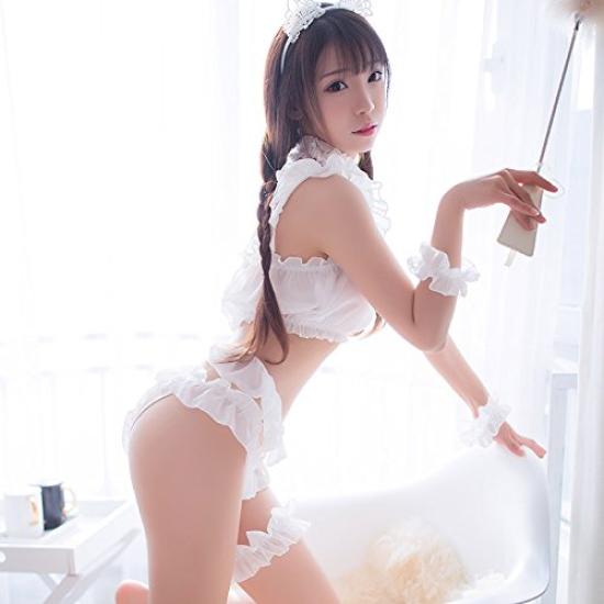 Cat Cosplay Lingerie Babydoll Cat Sexy Cosplay Cat Costume Outfit Extreme Underwear Cosplay Cute Halloween Christmas Event Costume Bold Moe Moe Open