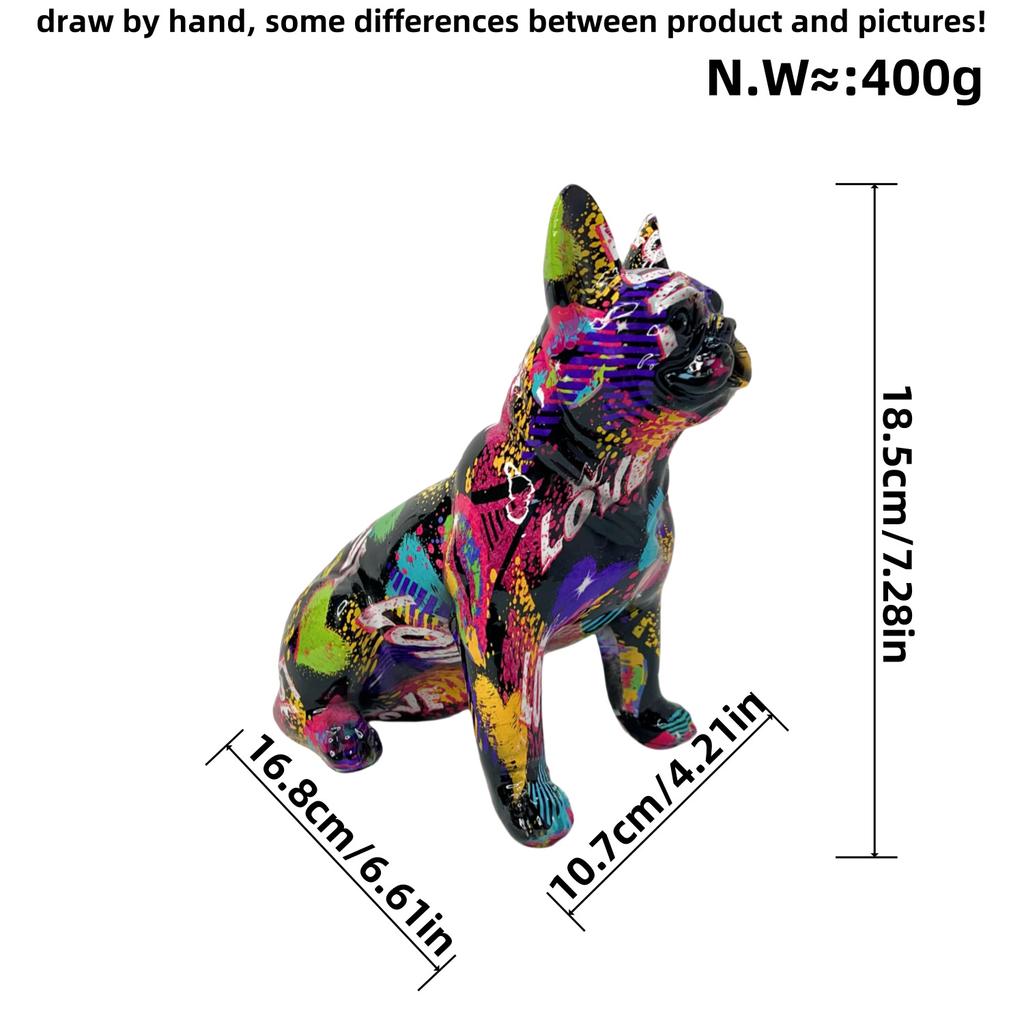 New Style Dog Ornaments Home Statue Living Room Entrance Decoration Creative Desktop Resin Crafts