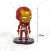 Q Avengers & Superman Ornaments: Spider-Man, Iron Man, Thor, Captain America Anime Cake Figures