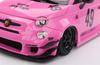 TOP SPEED Scale Abarth 595 X Abarth Works Pink Finished Model TS0607 1/18 LB-WORKS