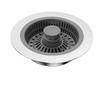 Stainless Steel Sink Pop-up Drain Basket Kitchen Sink Bounce Core Plug Anti-odor Leakage Stopper for Vegetable Washing Basin