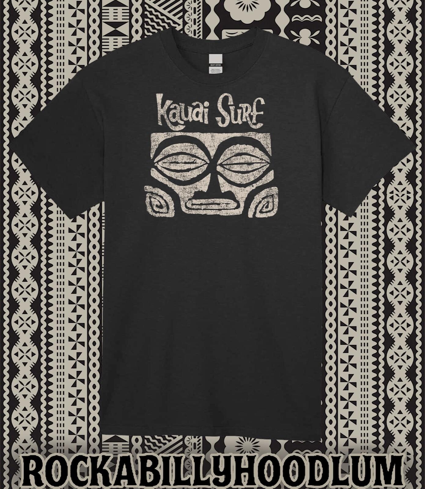 Retro Tiki Art Tee T Shirt Bar Mug Restaurant Hotel Resort Kauai Surf Hawaii XXL