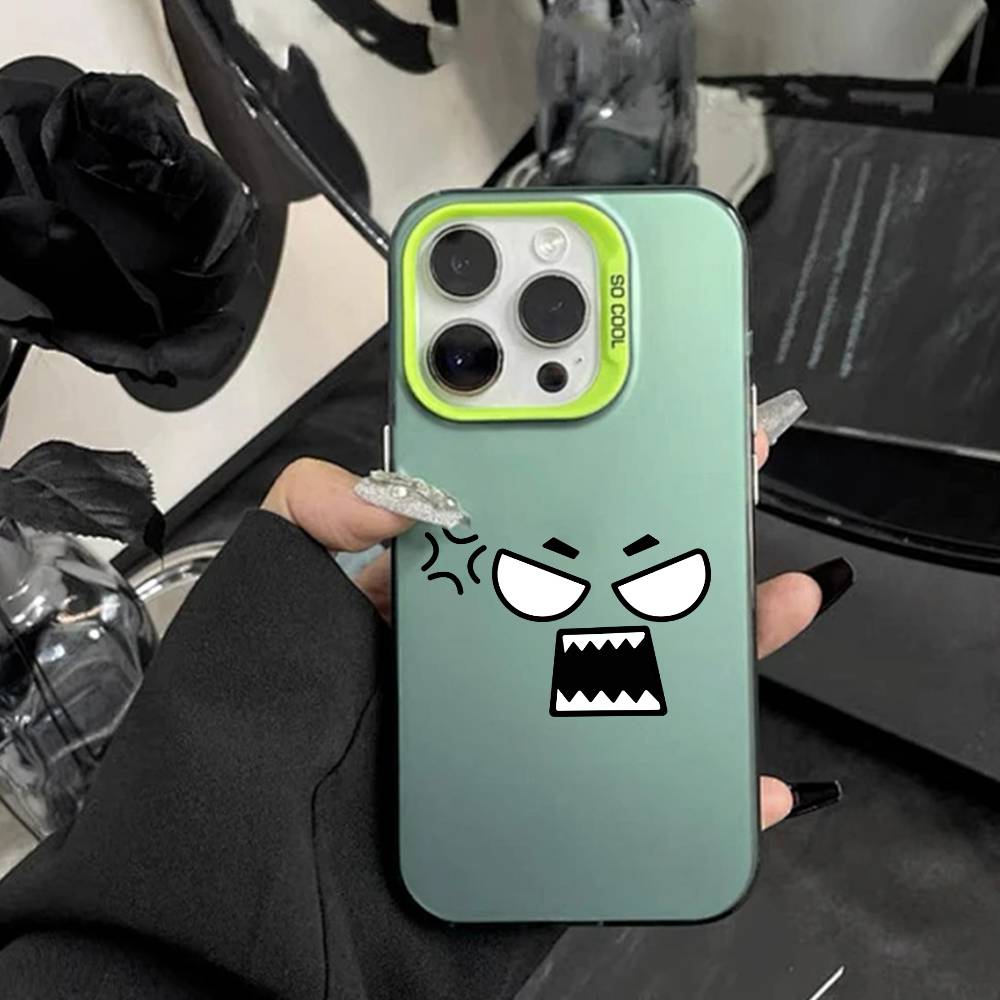 Kawaii Emoji  Phone Case For IPhone 16 17 15 14 12 13 Pro Max white Color Shockproof Cover