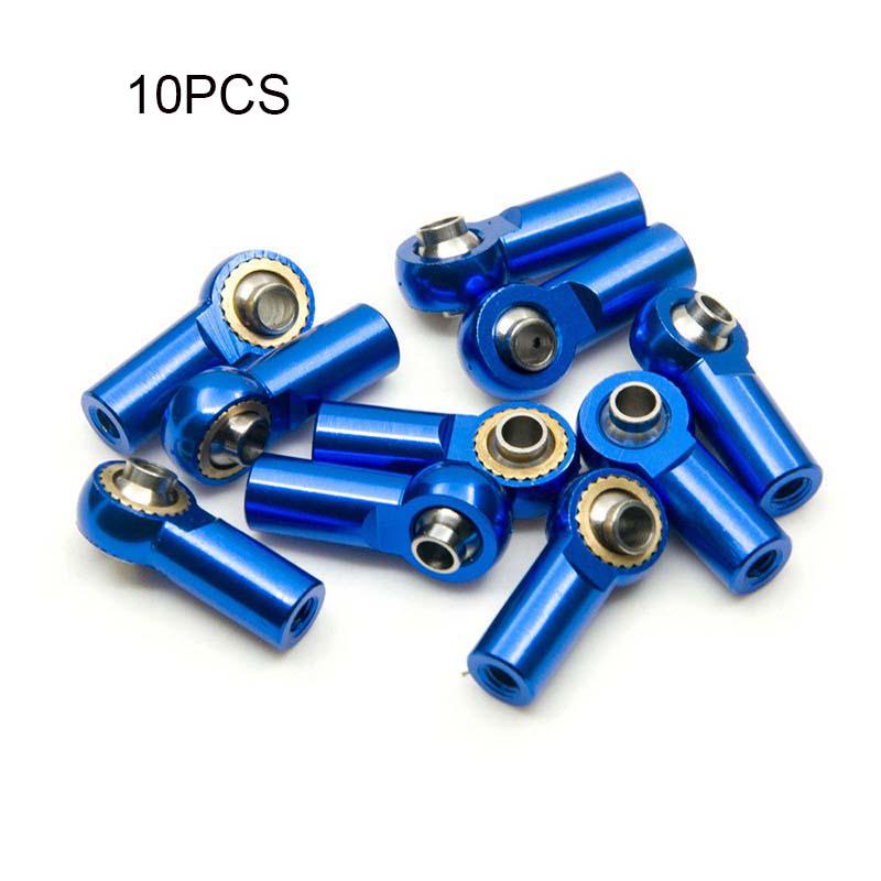 

Alloy 10pcs M3 Tie Rod End Ball Joint For 10 Crawler Rc Truck Scx10 D90 Trx4 Blue(10pcs)