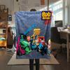 1 Stück Bob der Baumeister Aufdruck Flanelldecke, Hohe Qualität für alle Jahreszeiten, Heimdekoration, Wärme und Komfort, Perfekt für Weihnachtsgeschenke
