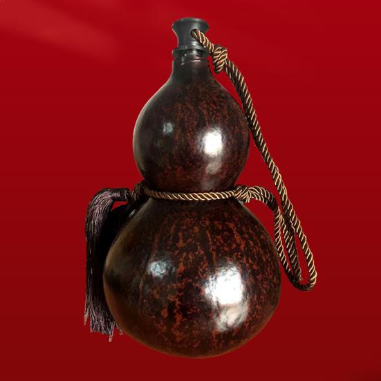 500/1000ML Gourd Water Bottle with Braided Strap Leak-proof Travel Sports Water Bottle Vintage Chinese Style Monkey King Wukong Drinking Bottle