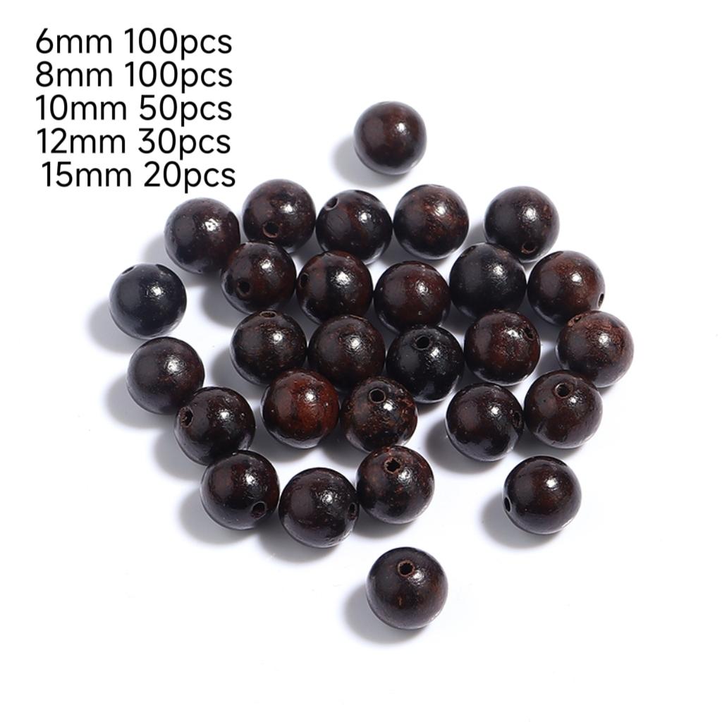 Louleur Natural Wooden Beads for Jewelry Making Necklace Charms Bead for DIY Crafts Making Bracelet Accessories Wholesale