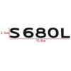ABS Car Body Side Emblem Sticker Trunk Badge Decals for Mercedes Benz Maybach S400L S450L S480L S500L S580L S600L S680L Exterior