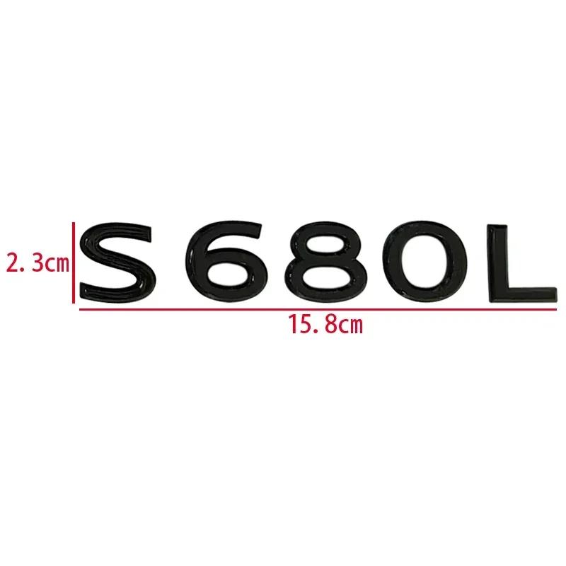 ABS Car Body Side Emblem Sticker Trunk Badge Decals for Mercedes Benz Maybach S400L S450L S480L S500L S580L S600L S680L Exterior