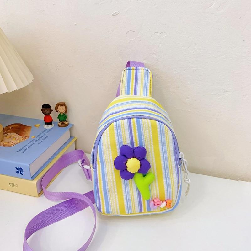 Trendy Kids Chest Bag Stylish Floral Design For Boys And Girls Lightweight Versatile Pouch