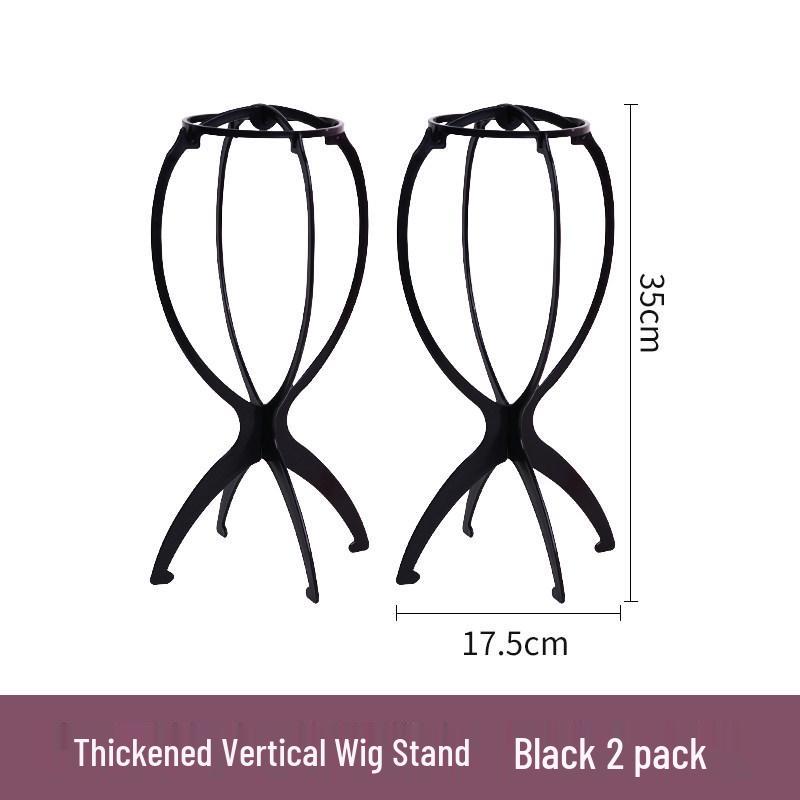 Thickened Plastic Foldable Wig Stand & Hair Support Shelf