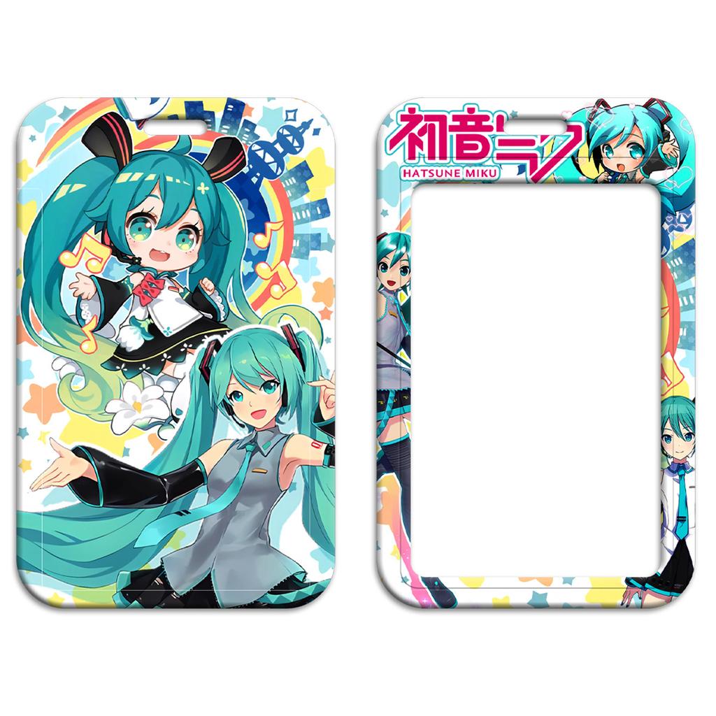 Anime Girl Lanyard Manga Card Holder Neck Strap for Key ID Card Phone Straps Badge Holder Keyrings Cosplay Accessories Gifts
