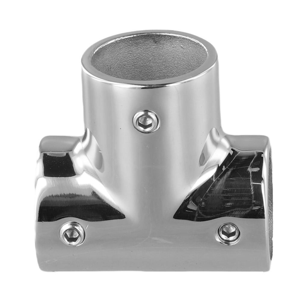 Three Way Tee Connector in 316 Stainless Steel for Durable Marine Installations