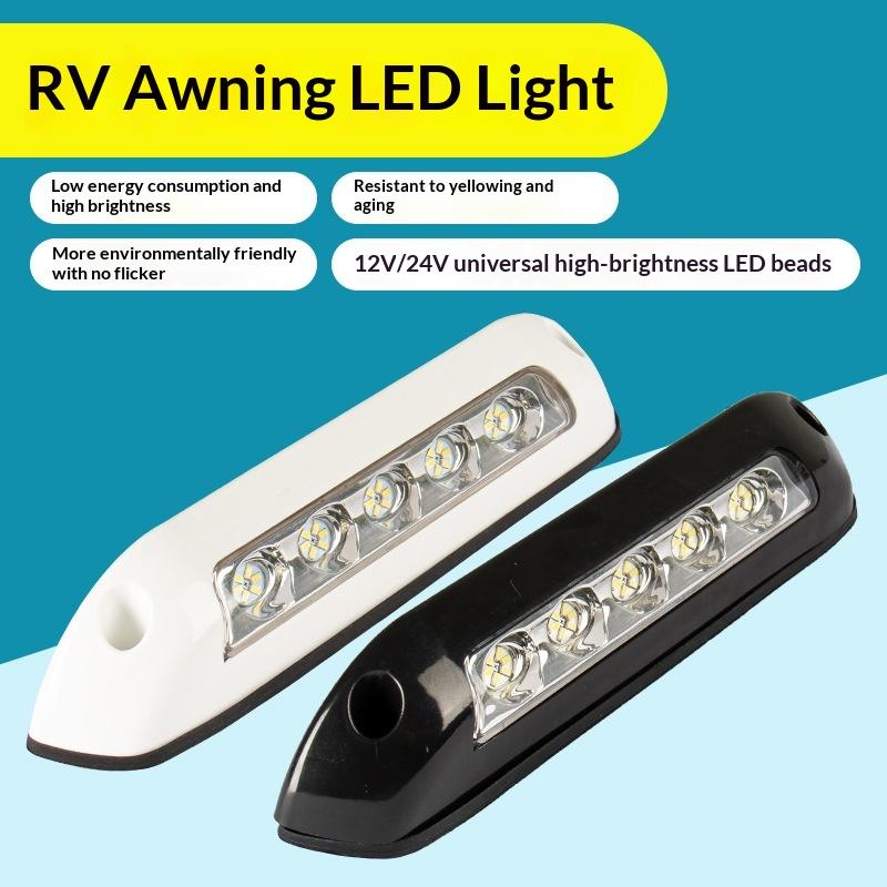 Light Bar Caravan Accessories Led Awning Porch Light Caravan Interior Wall Lamps 12V/24V Rv Van Trailer Exterior Lamp