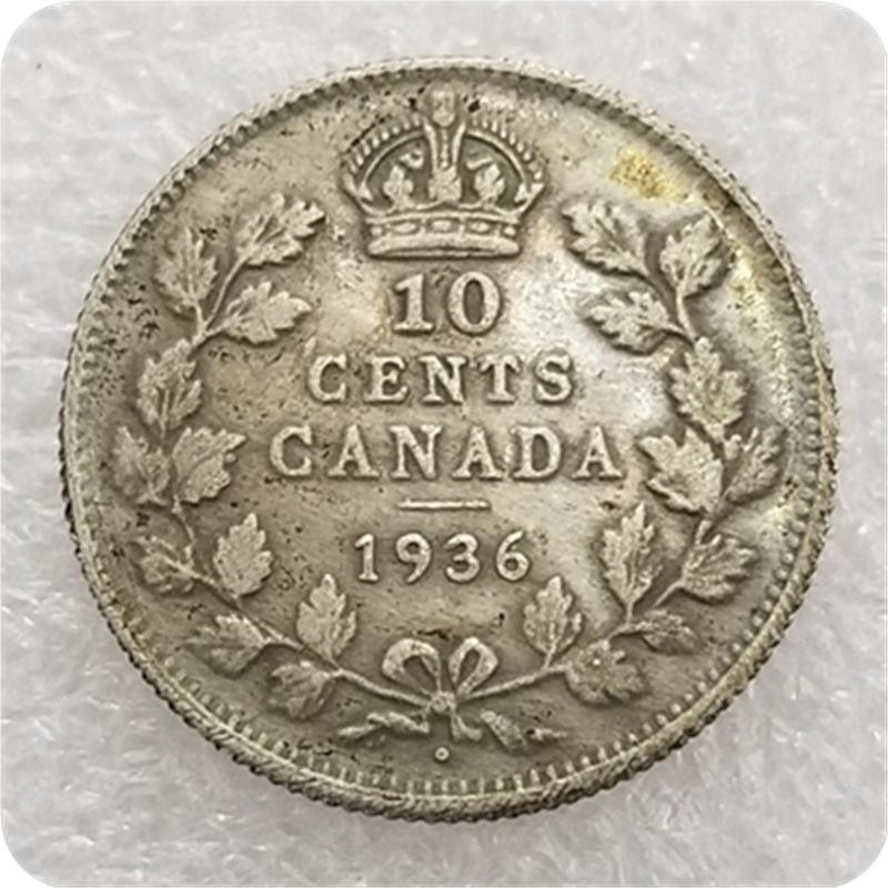 Antique Brass Canada 1936 Commemorative Silver Dollar Coin No