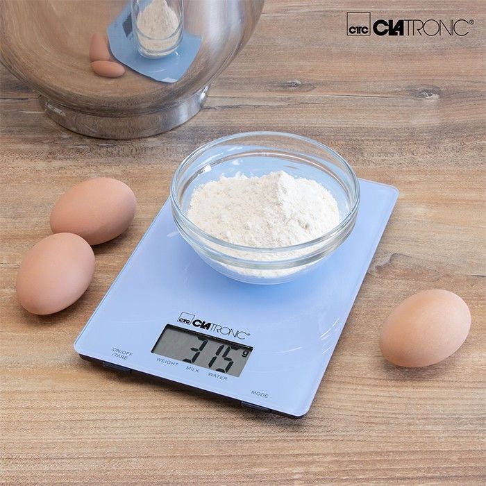 Balance de cuisine - Clatronic - KW 3626 - Bleu - Écran LCD - Capacité 5 kg
