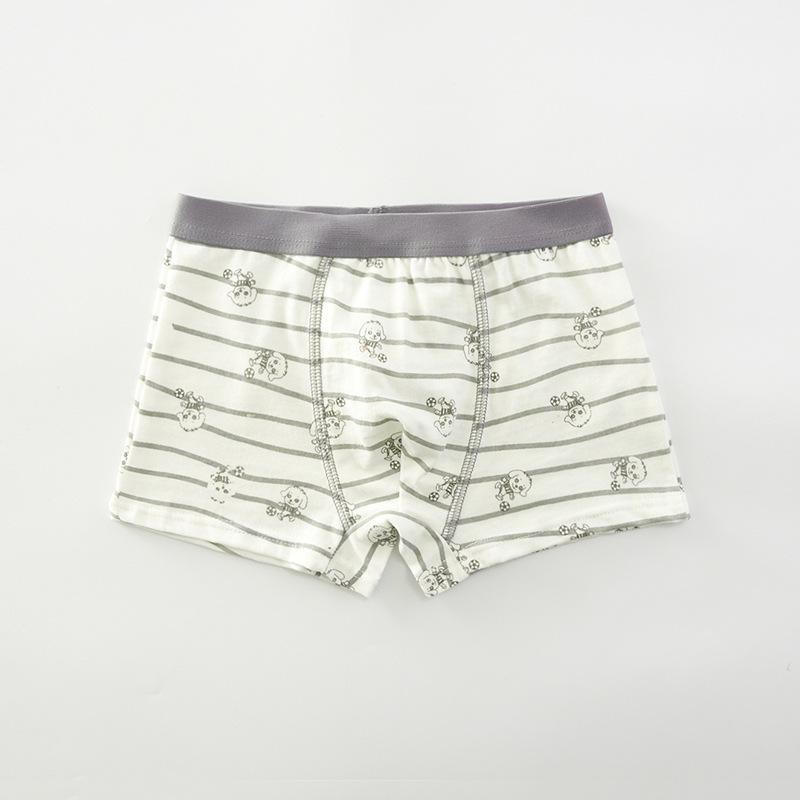 Dětské kreslené bavlněné boxerky se středním pasem - Prodyšné studentské spodní prádlo třídy A