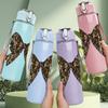 1PC Camo Hunting Bow Bowtie Print 750ml Color Plastic Sports Water Bottle Leakproof Flip Straw Lid Suitable for Sports Office Home Use