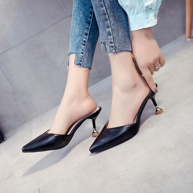 Sandalias de mujer verano nuevas sandalias puntiagudas de moda puntiagudas  y zapatillas de tacón fino zapatos de mujer comprar a buen precio — entrega  gratuita, reseñas reales con fotos — Joom
