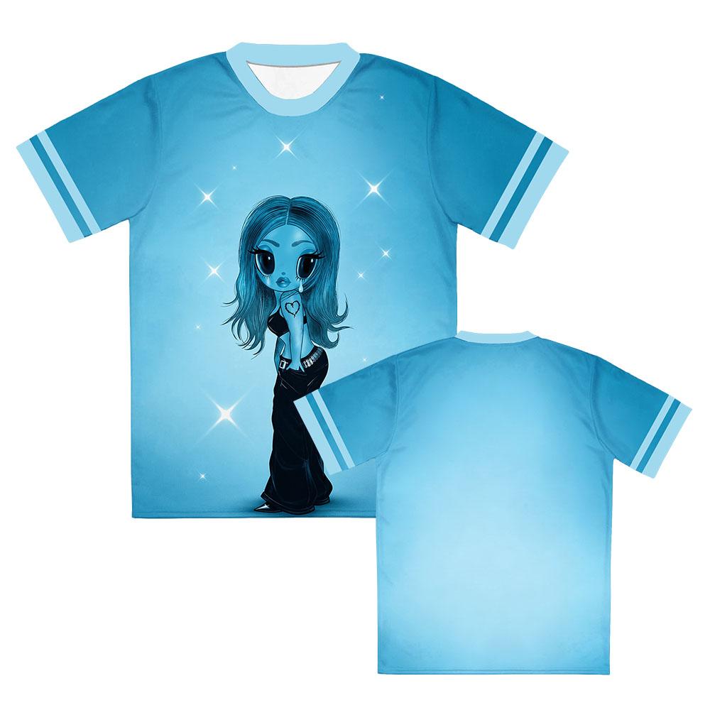 Karol G Album No Me Arrepiento De Sentir Tanto T-Shirts Unisex Cartoon Grafik Rundhals T-Shirt Retro Ringer Kurzarm T-Shirt