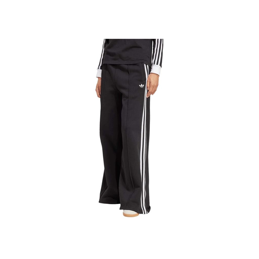 Adidas Originals Wide Sweatpants Comfortable Versatile Simple Striped Casual Pants Women Bottoms JV7473