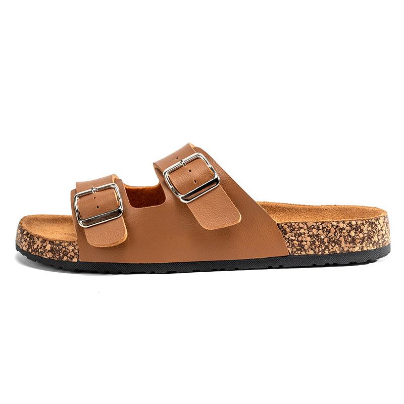 Klassische Unisex-Hausschuhe für Herren, bequeme Sommer-Korkschuhe für Herren, Outdoor-Sandalen, Übergröße 36–45