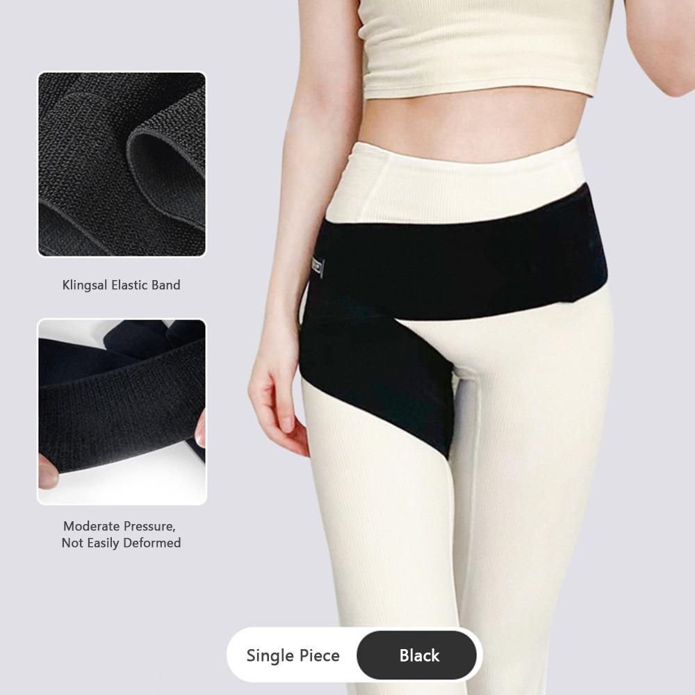 

Black Groin Wrap Elastic Webbing Compression Sleeve Hip Bone Fixation Strap Elastic Webbing L