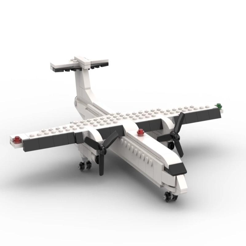 Heißer Maßstab 1:125 Zivilflugzeug Modell MOC Bausteine Kriegsausrüstung Modulare Technologie Boeing Flugzeug Puzzle für Fans Geschenke