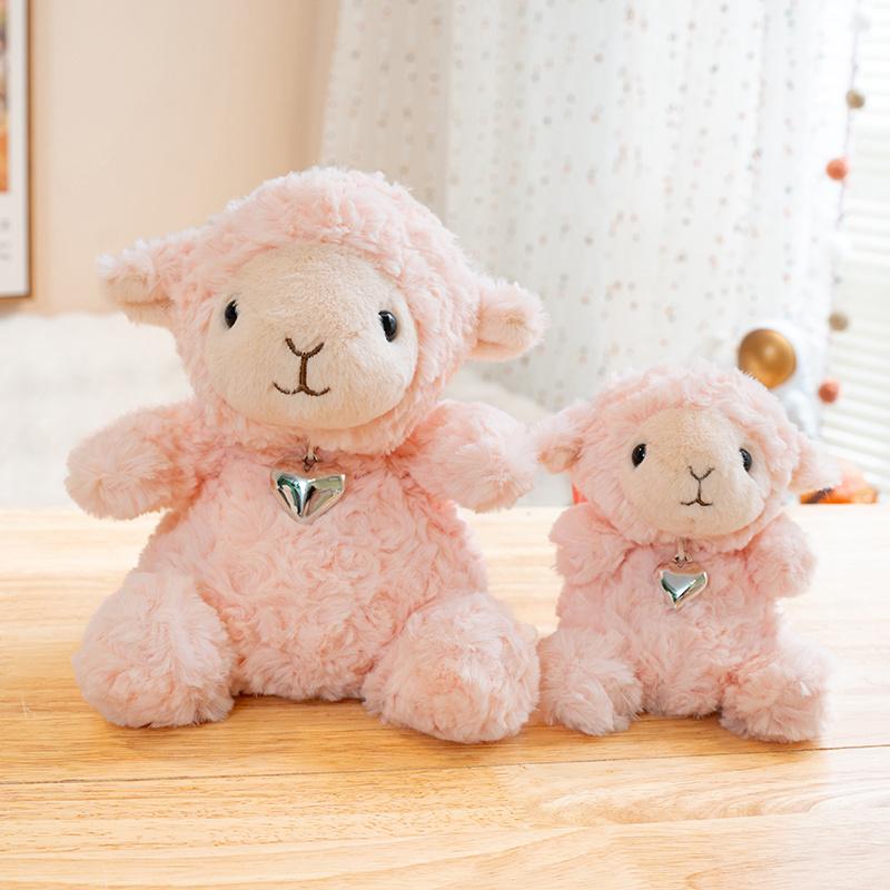 Sheep Plush Toys 16/23cm Simulated Sheep Stuffed Pendant Kawaii Keychain Adorably Home Decor Toys Birthday Gifts Squishy Doll