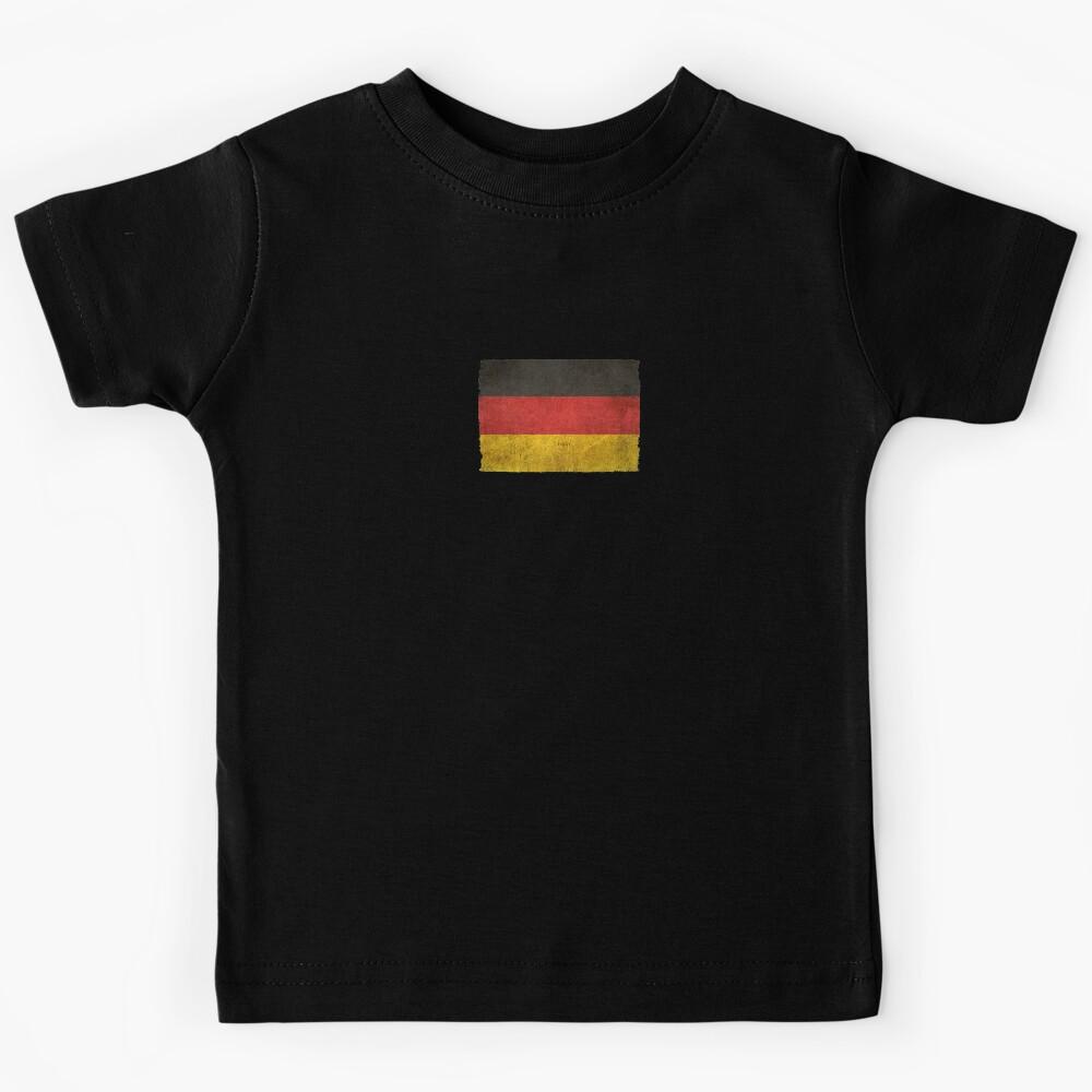 Old and Worn Distressed Vintage Flag of Germany Kids T-Shirt 100