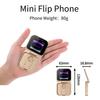 MIni Fold Mobile Phone 2G GSM Dual SIM Card Speed Dial Video Player Magic Voice 3.5mm Jack FM Small Flip Cellphone