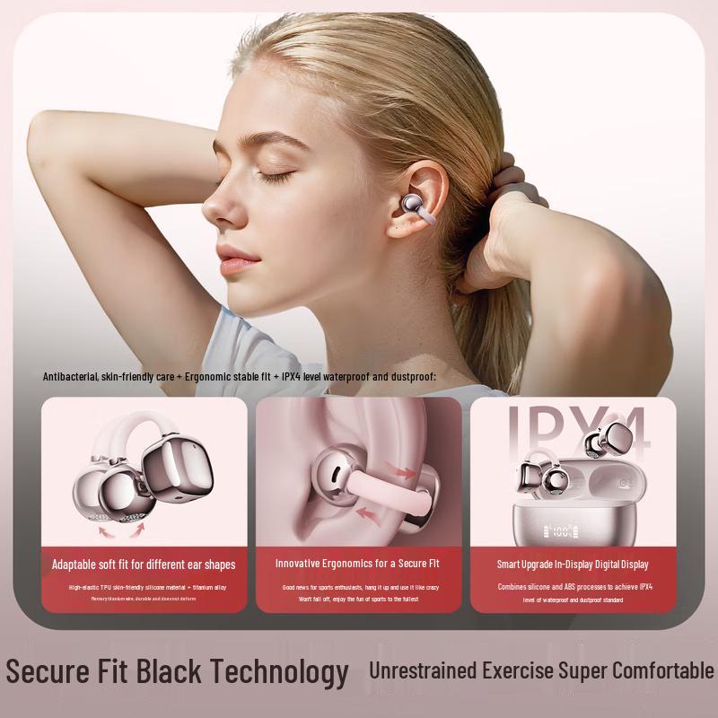 Lenovo RS119PRO Clip-On Wireless Bluetooth Earbuds