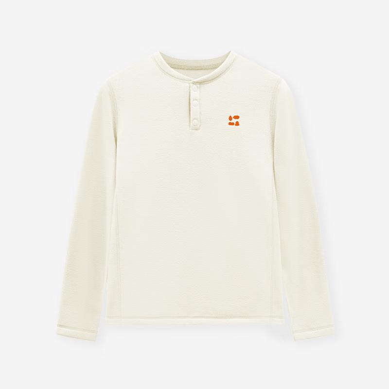 Senlintang Lightweight Anti-Static Fleece Henley Sweatshirt